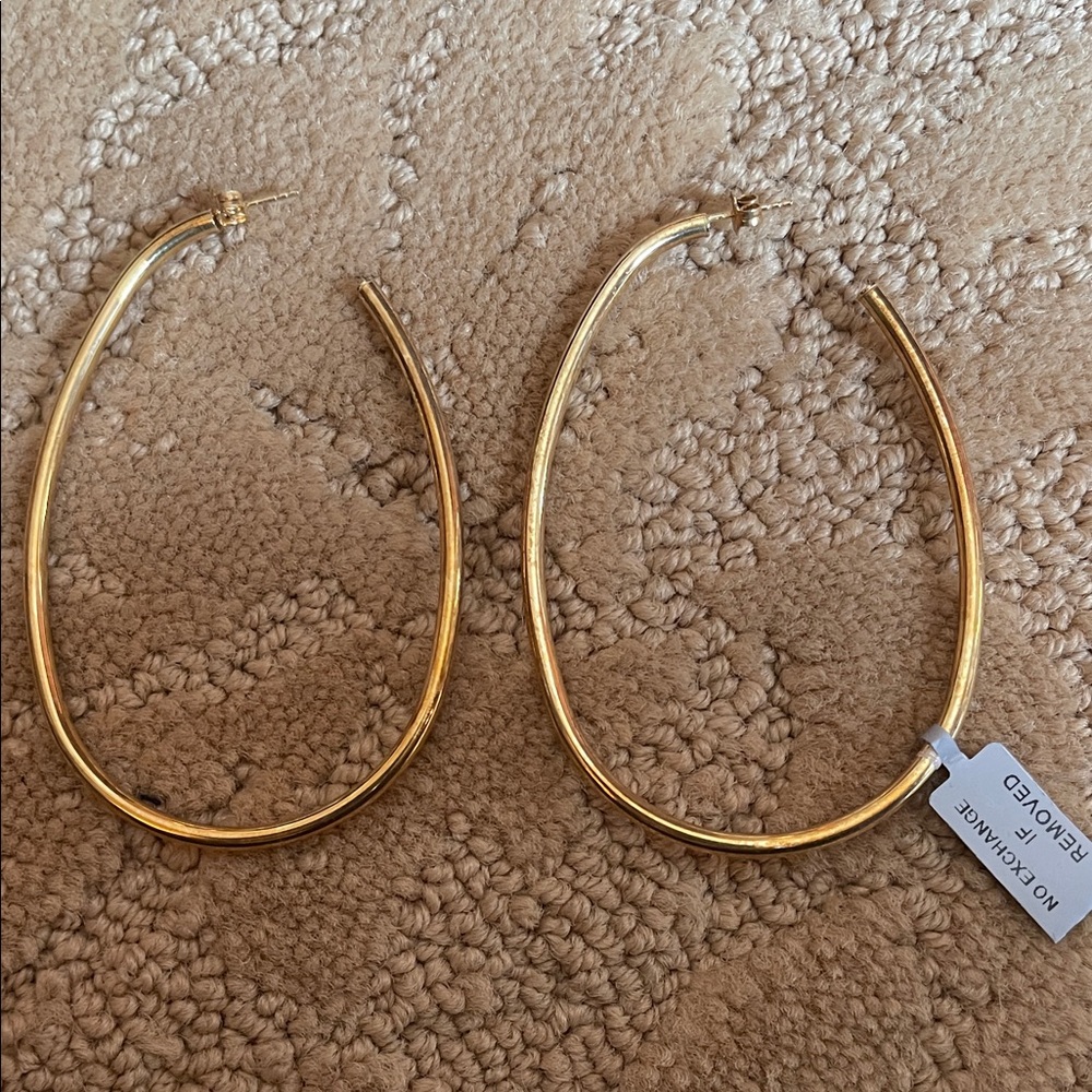 Jennifer Miller Elegant Gold Hoop Earrings